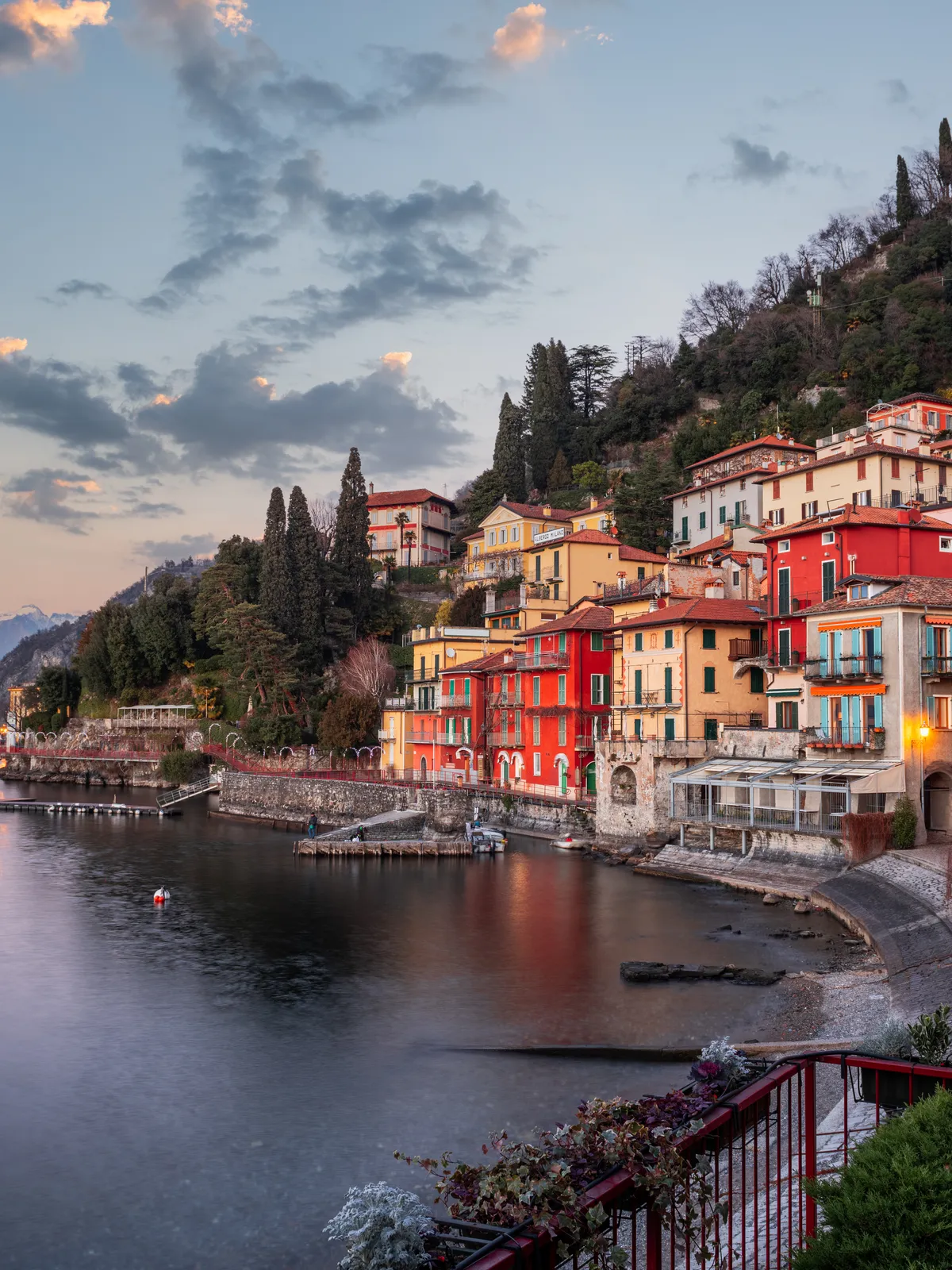 Colorful waterfront village of Varenna on Lake Como, Italy